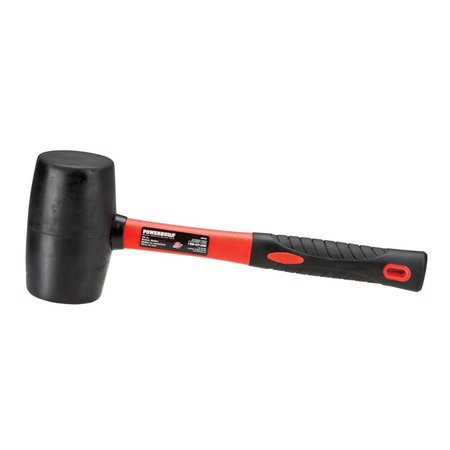 POWERBUILT 32 oz. Rubber Mallet with Fiberglass Handle & Comfort Grip PO15706